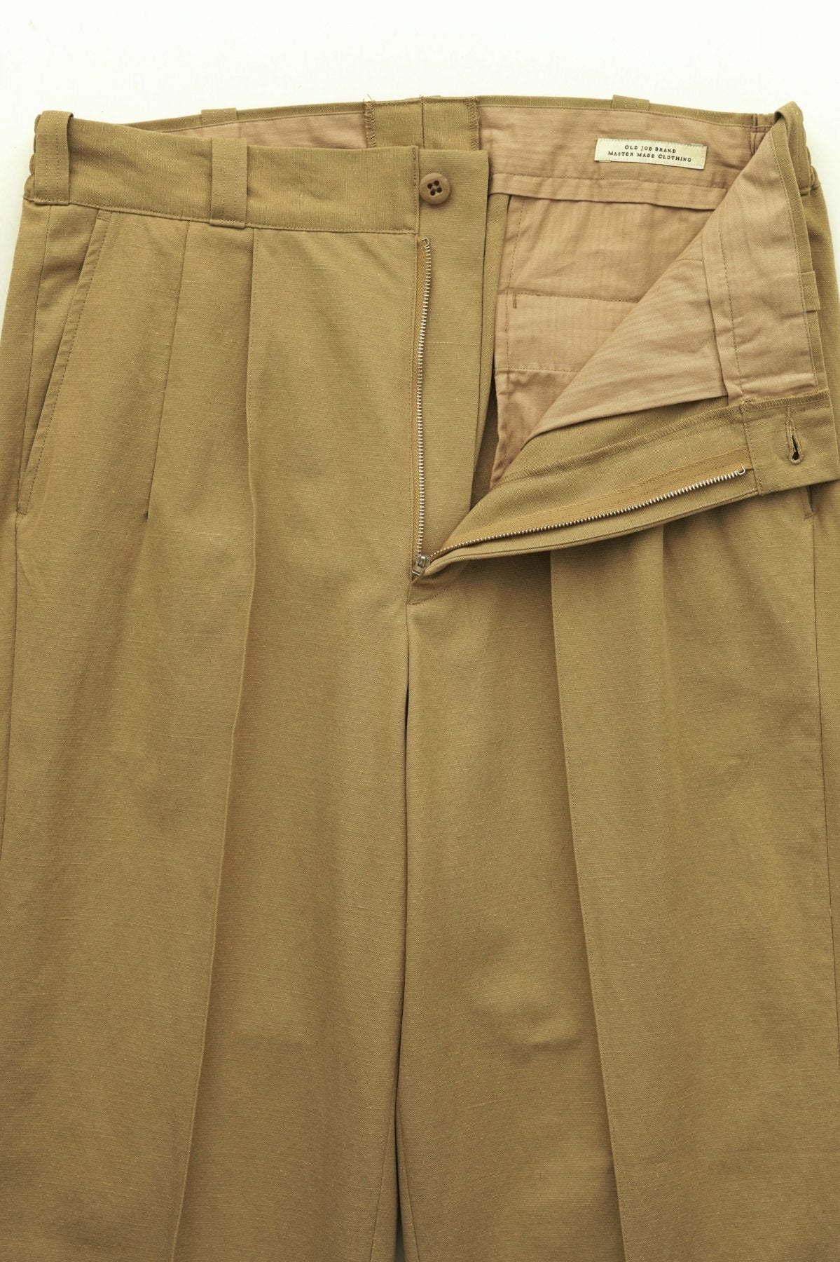 OLD JOE - FRONT TUCK ARMY TROUSER - BISQUE