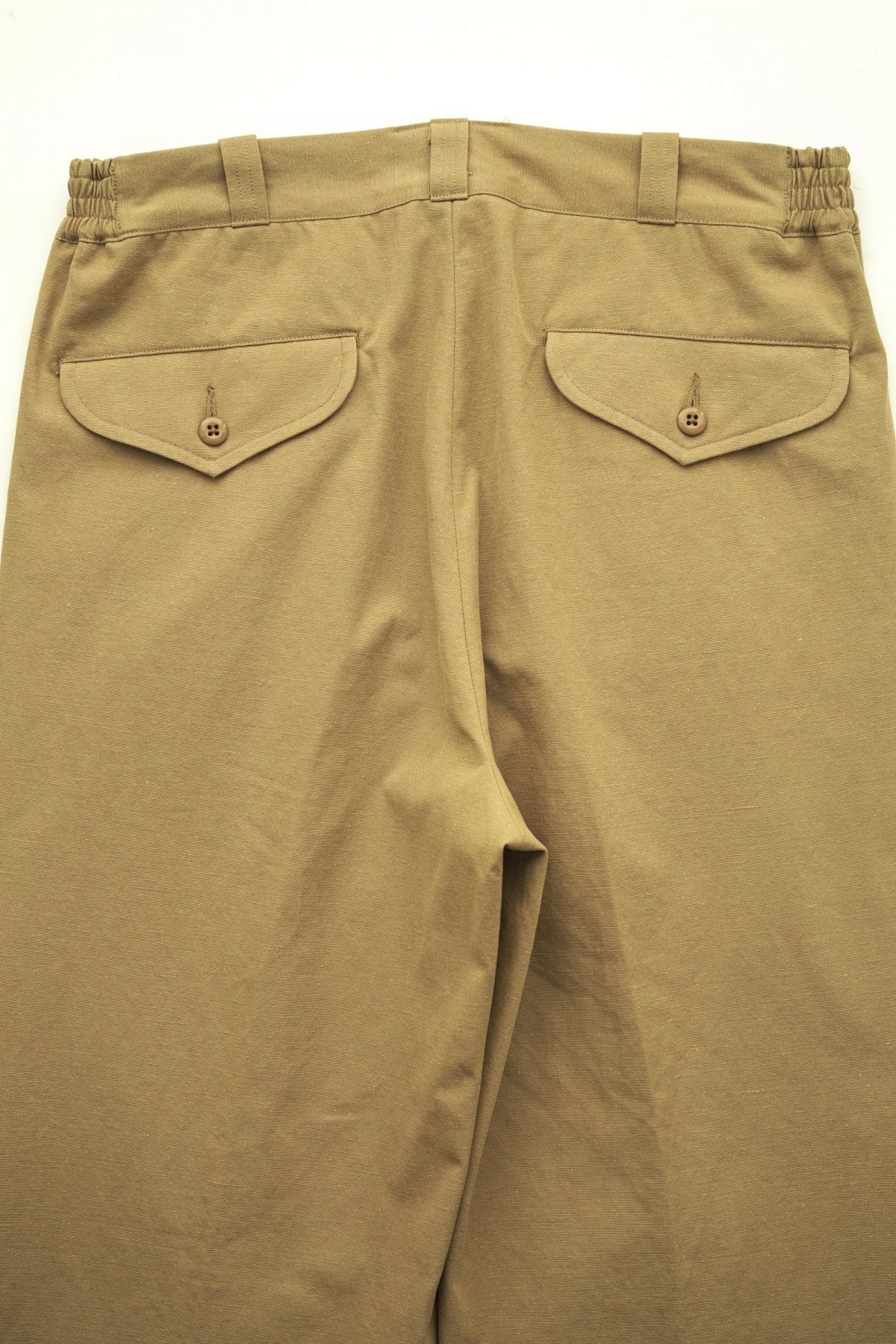 OLD JOE - FRONT TUCK ARMY TROUSER - BISQUE