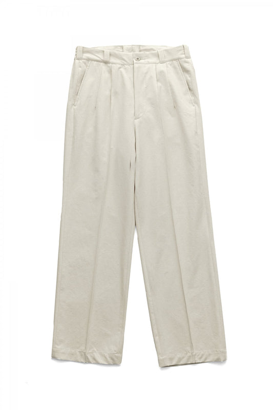 OLD JOE -FRONT TUCK ARMY TROUSER - BONE