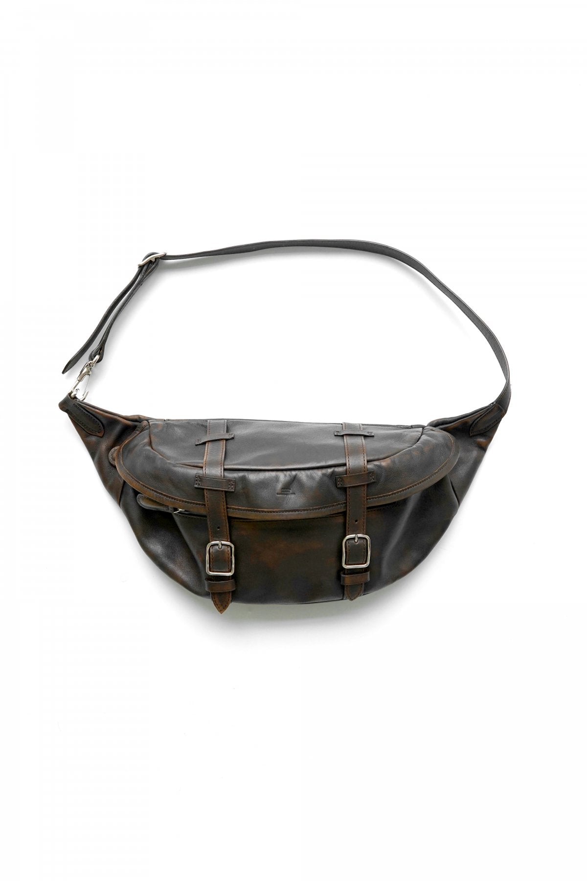 OLD JOE - PATINA HORSE HIDE BELT BAG - PATINA BROWN