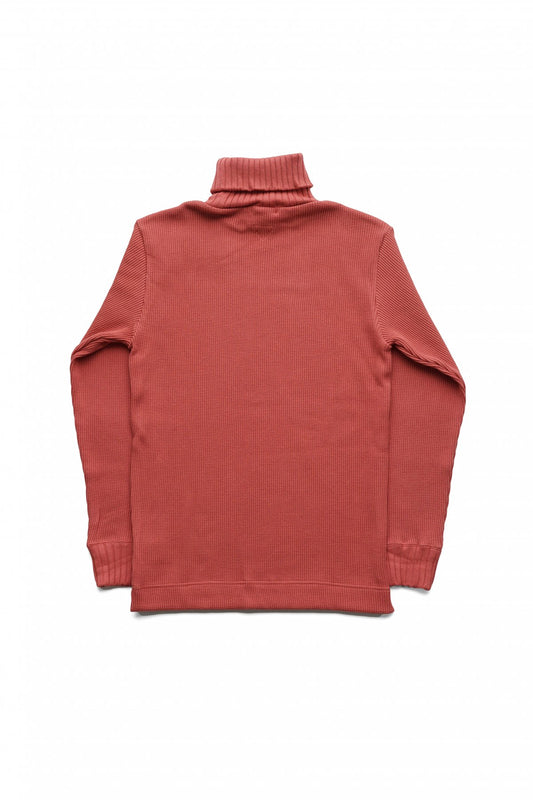 Nigel Cabourn - TURTLE NECK WAFFLE - RED