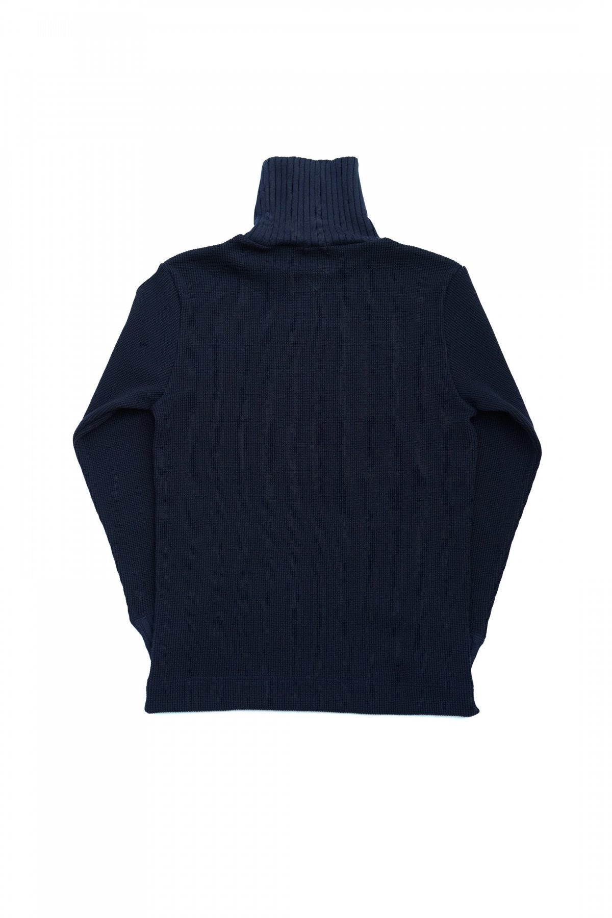 Nigel Cabourn - TURTLE NECK WAFFLE - NAVY