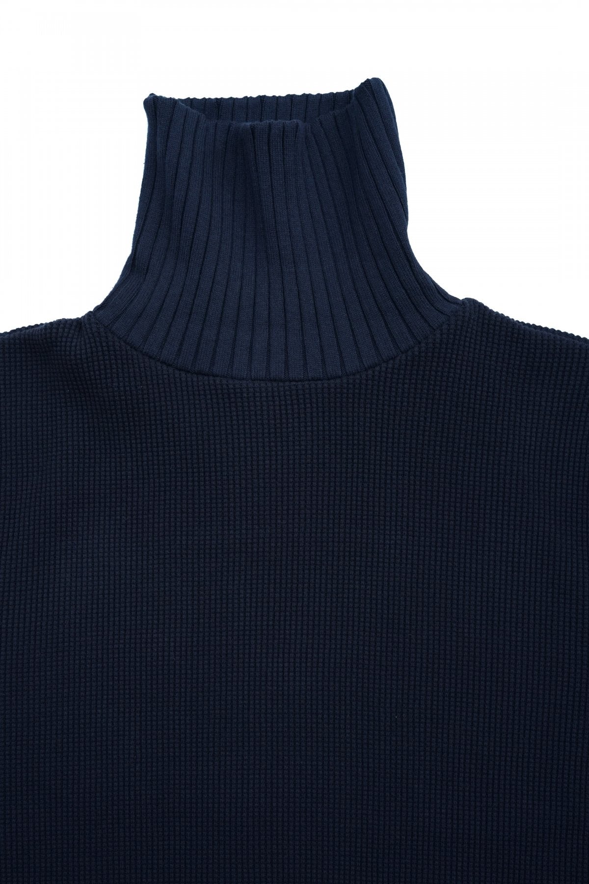 Nigel Cabourn - TURTLE NECK WAFFLE - NAVY