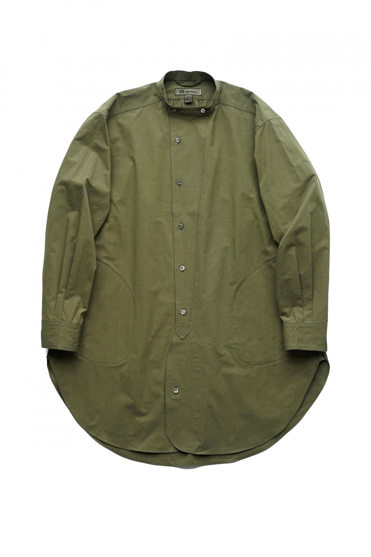 Nigel Cabourn - DESERT LONG SHIRT - HIGH DENSITY COTTON TWILL - GREEN