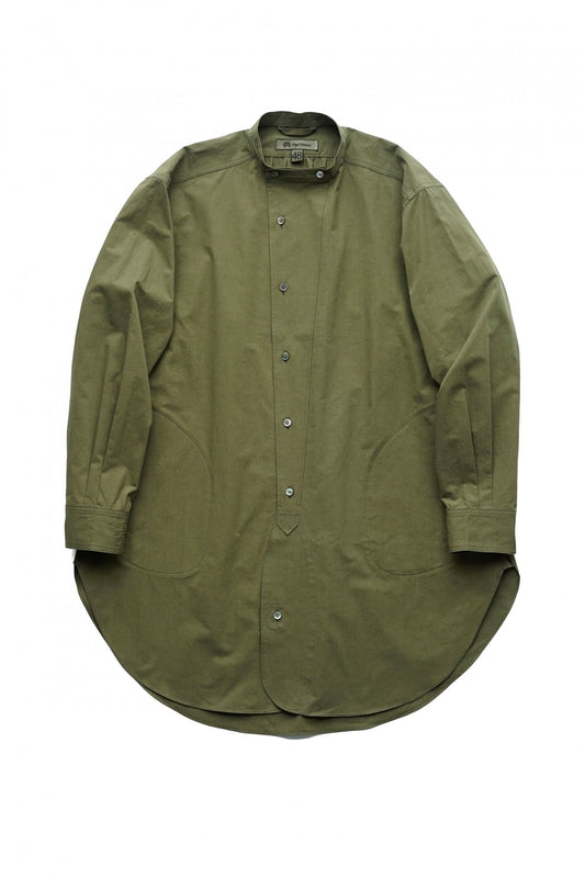 Nigel Cabourn - DESERT LONG SHIRT - HIGH DENSITY COTTON TWILL - GREEN