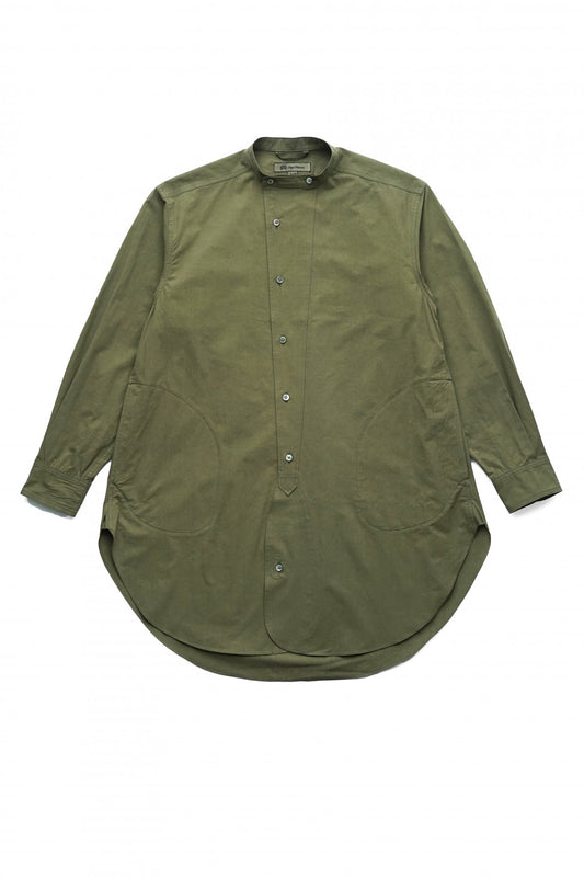 Nigel Cabourn - DESERT LONG SHIRT - HIGH DENSITY COTTON TWILL - GREEN