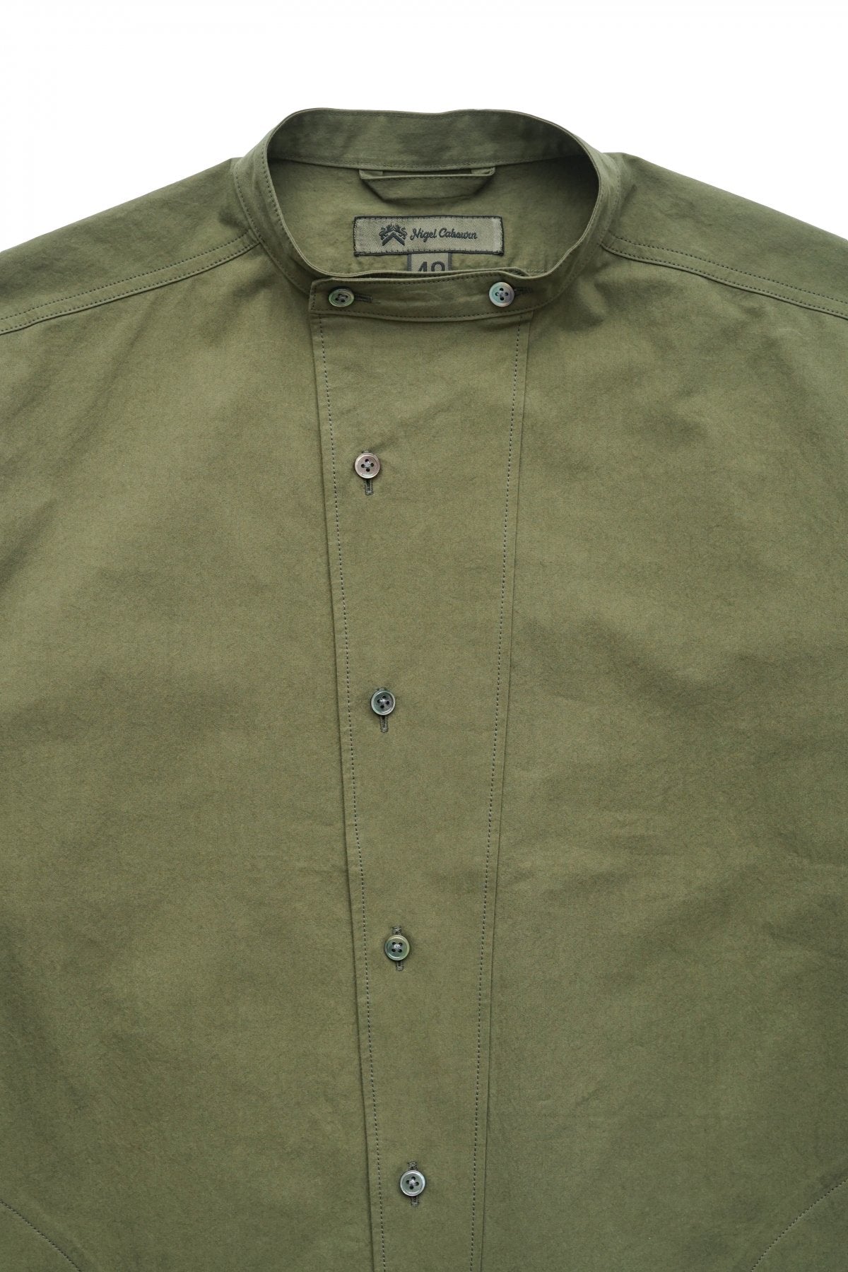 Nigel Cabourn - DESERT LONG SHIRT - HIGH DENSITY COTTON TWILL - GREEN