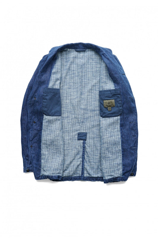 Nigel Cabourn - HOSPITAL JACKET - HEMP DENIM - INDIGO