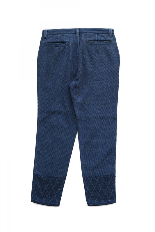 Porter Classic - PC KENDO CROPPED SLIM PANTS - BLUE