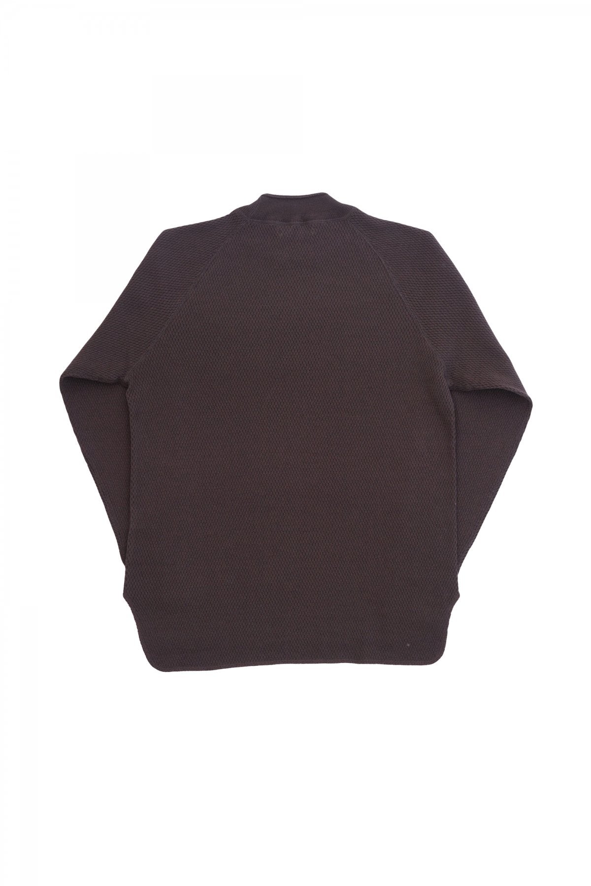 OLD JOE - HARD TWIST HONEYCOMB WUFFLE MOCK-NECK - BARK