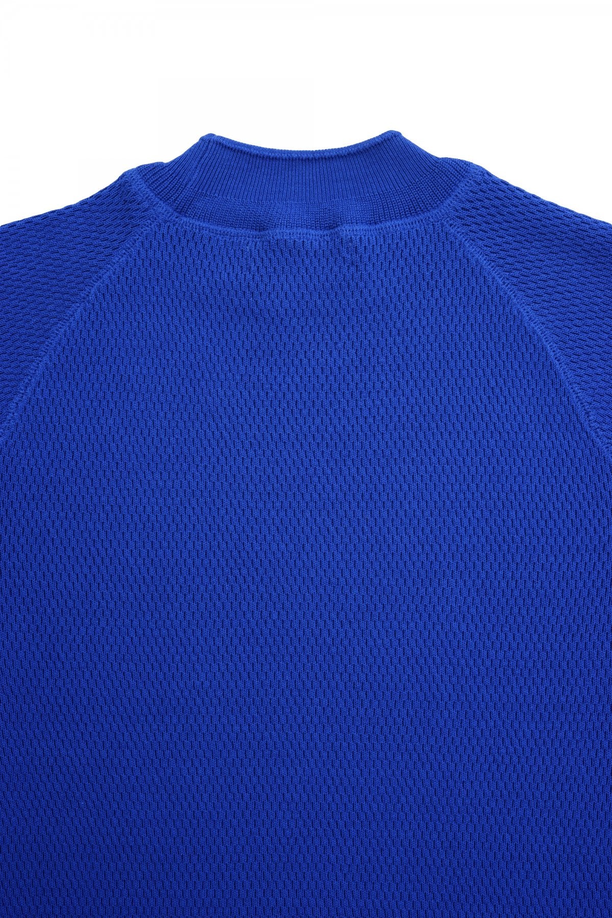 OLD JOE ★★★ - EXCLUSIVE HARD TWIST HONEYCOMB WUFFLE MOCK-NECK - BLUE