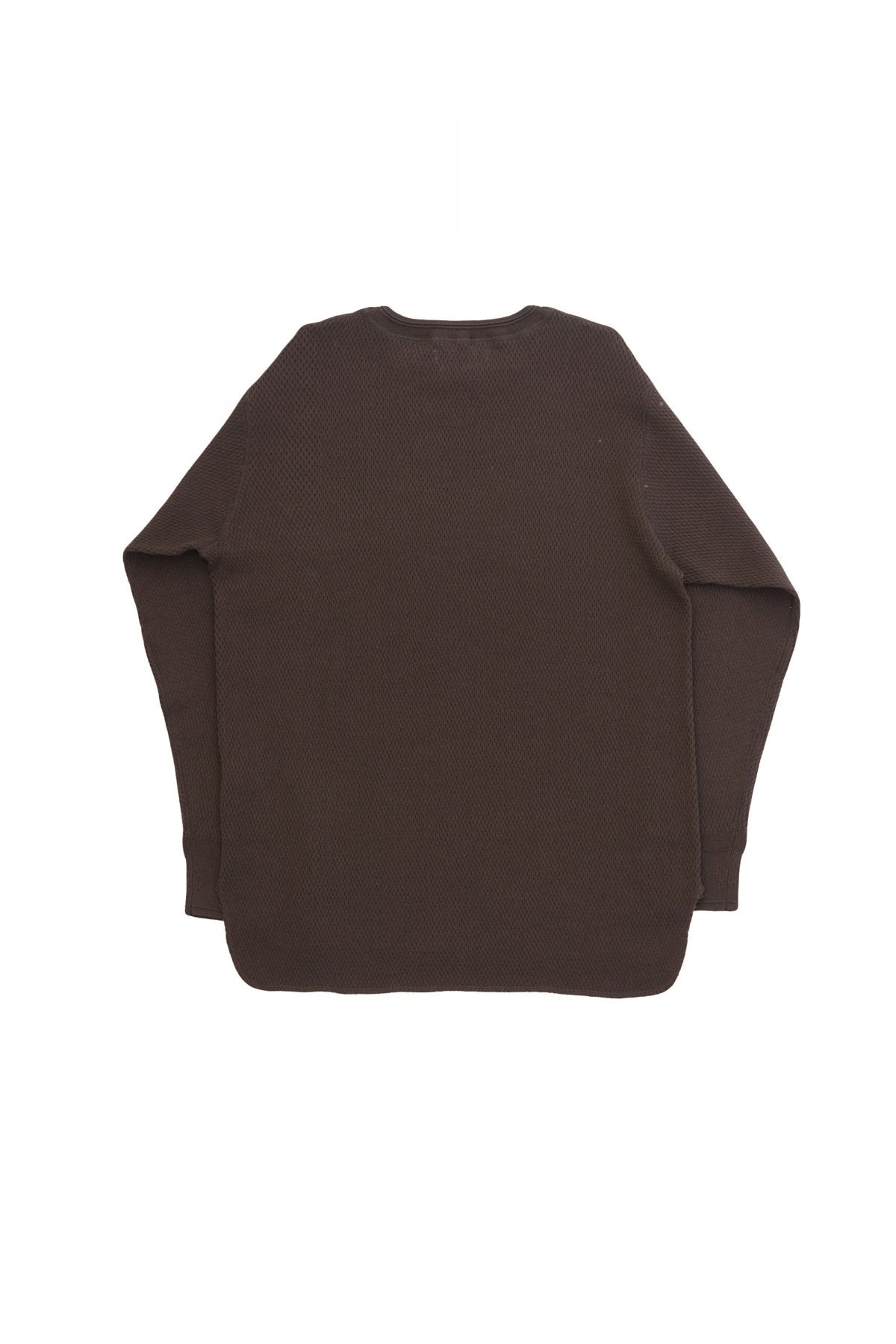 OLD JOE - HARD TWIST HONEYCOMB WUFFLE CREW-NECK - BARK