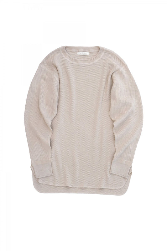 OLD JOE - HARD TWIST HONEYCOMB WUFFLE CREW-NECK - BISQUE