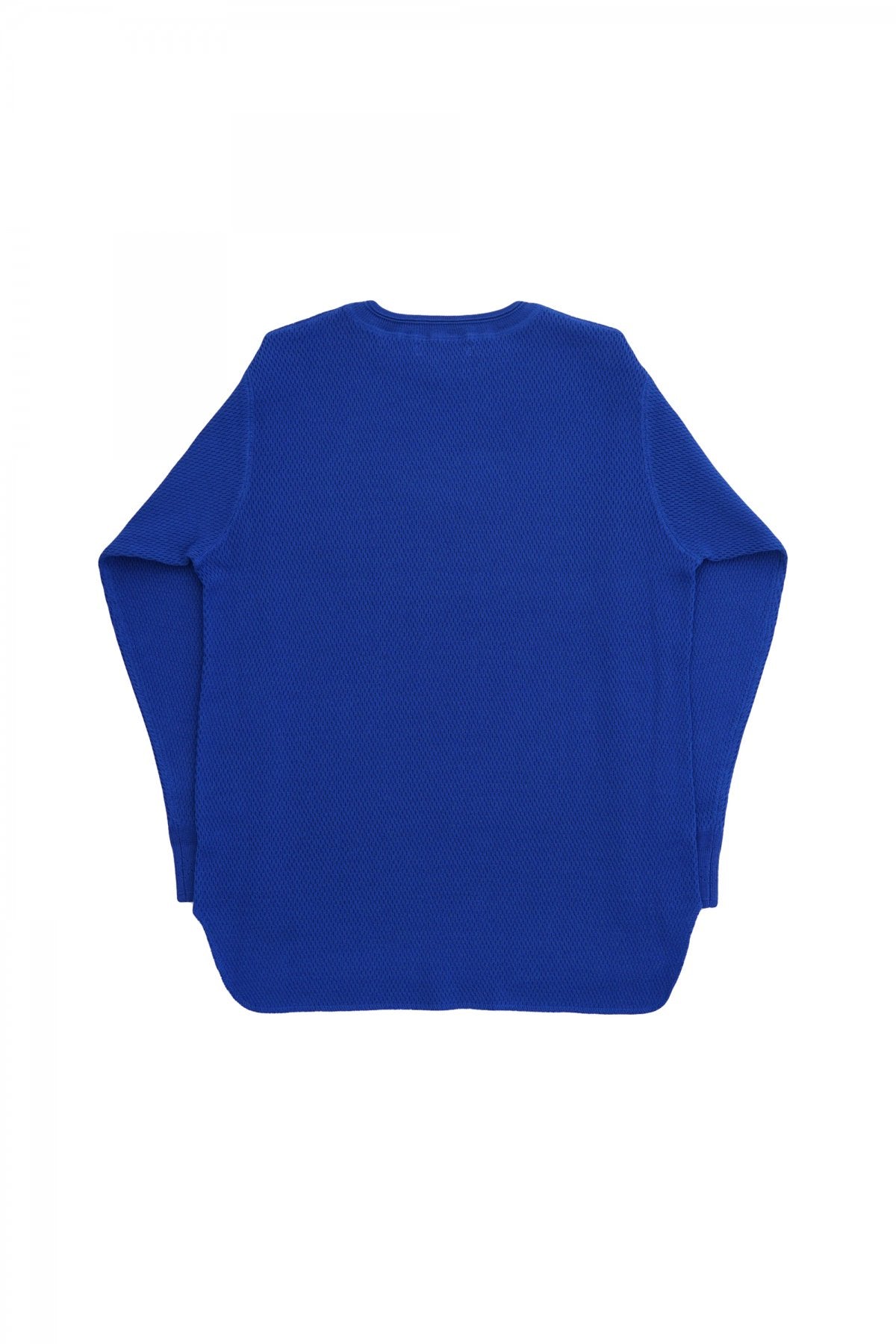 OLD JOE ★★★ - EXCLUSIVE HARD TWIST HONEYCOMB WUFFLE CREW-NECK - BLUE