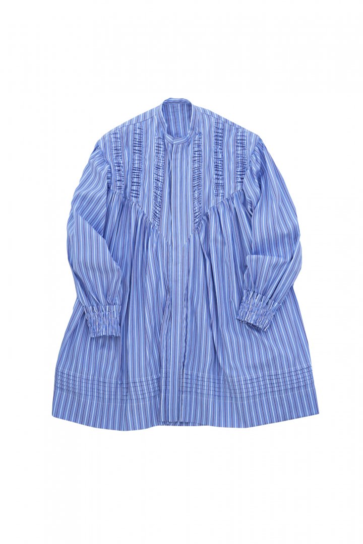 WRYHT - PLEATED NIGHT TOPS - AZUR STRIPE