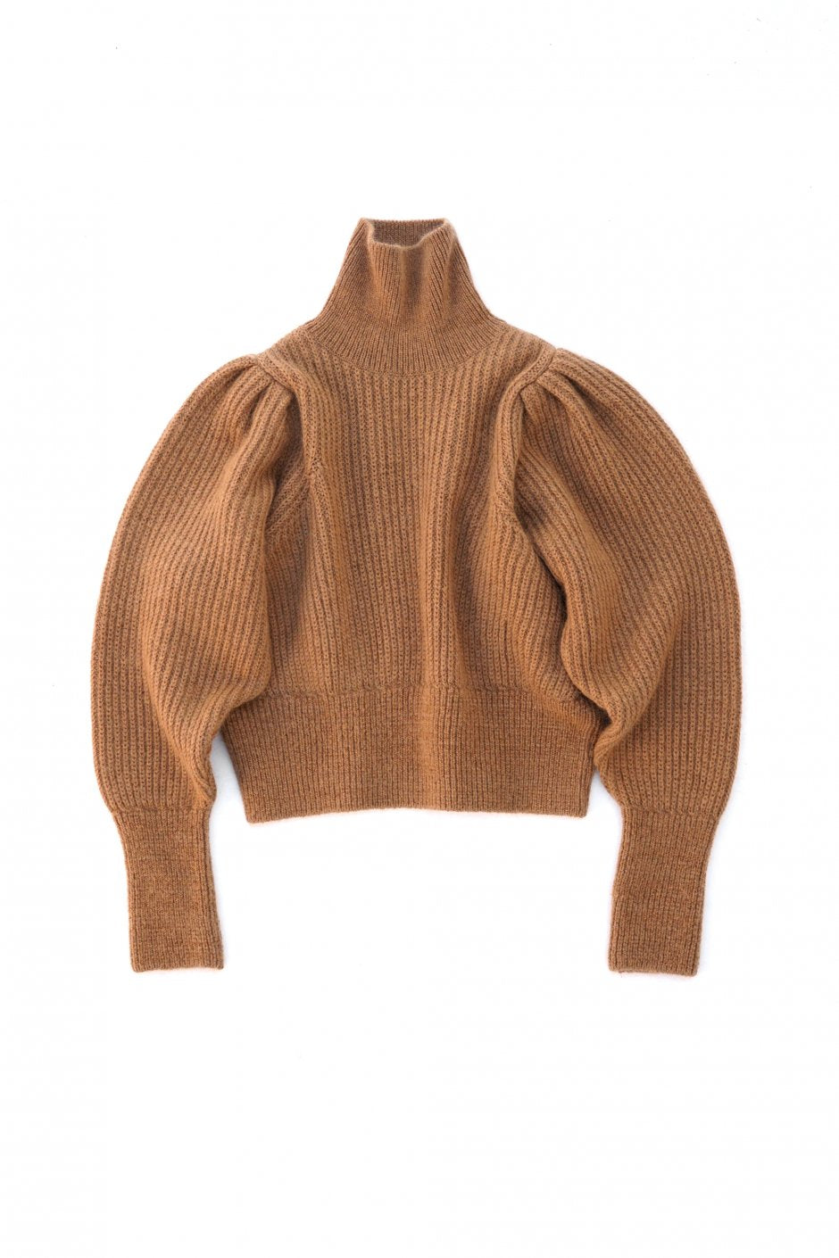 WRYHT - MOHAIR GATHERED SLEEVE TOPS - BISQUE