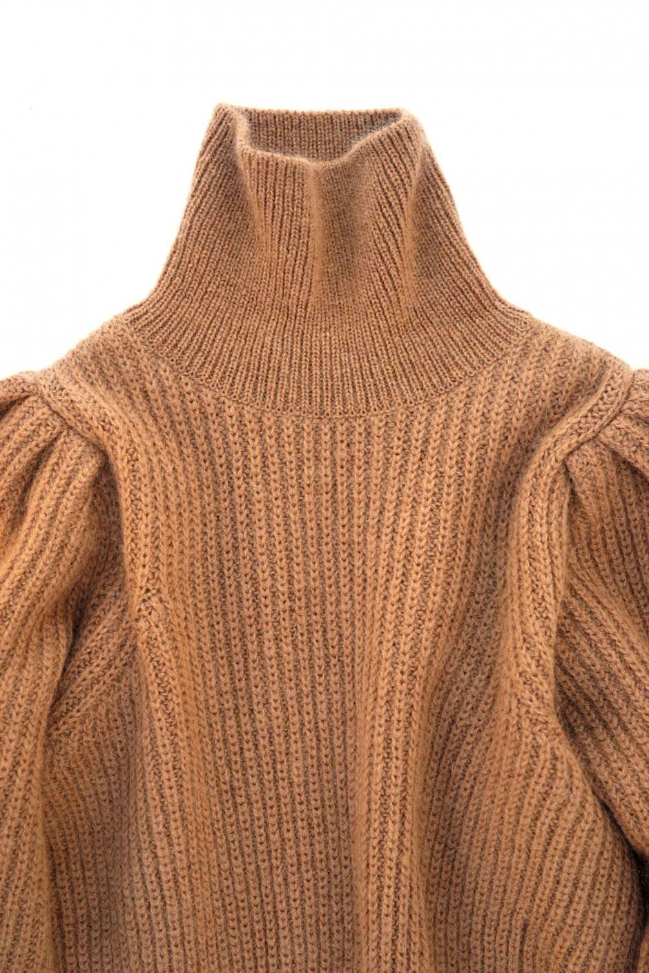 WRYHT - MOHAIR GATHERED SLEEVE TOPS - BISQUE