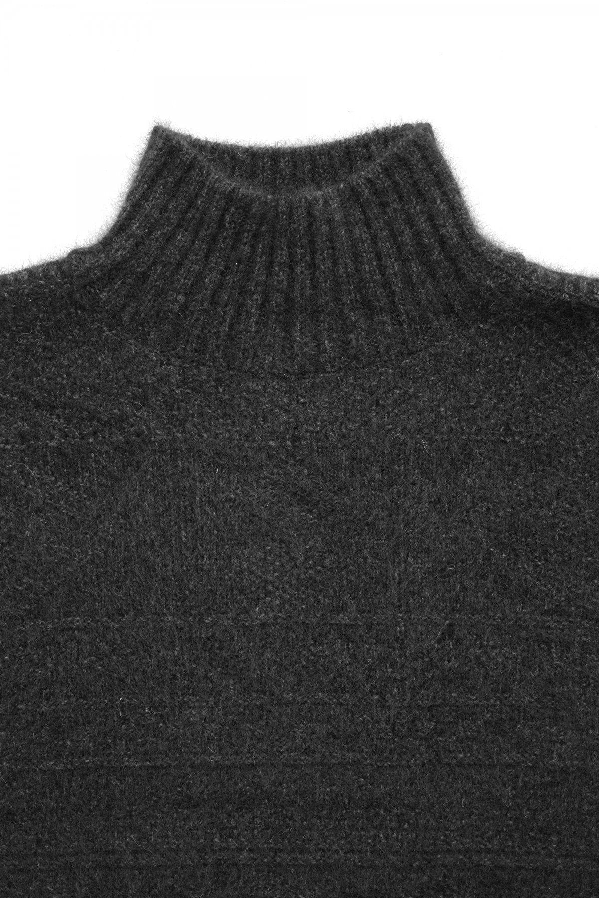 OLD JOE - RACOON GUERNSEY SWEATER - GRAPHITE