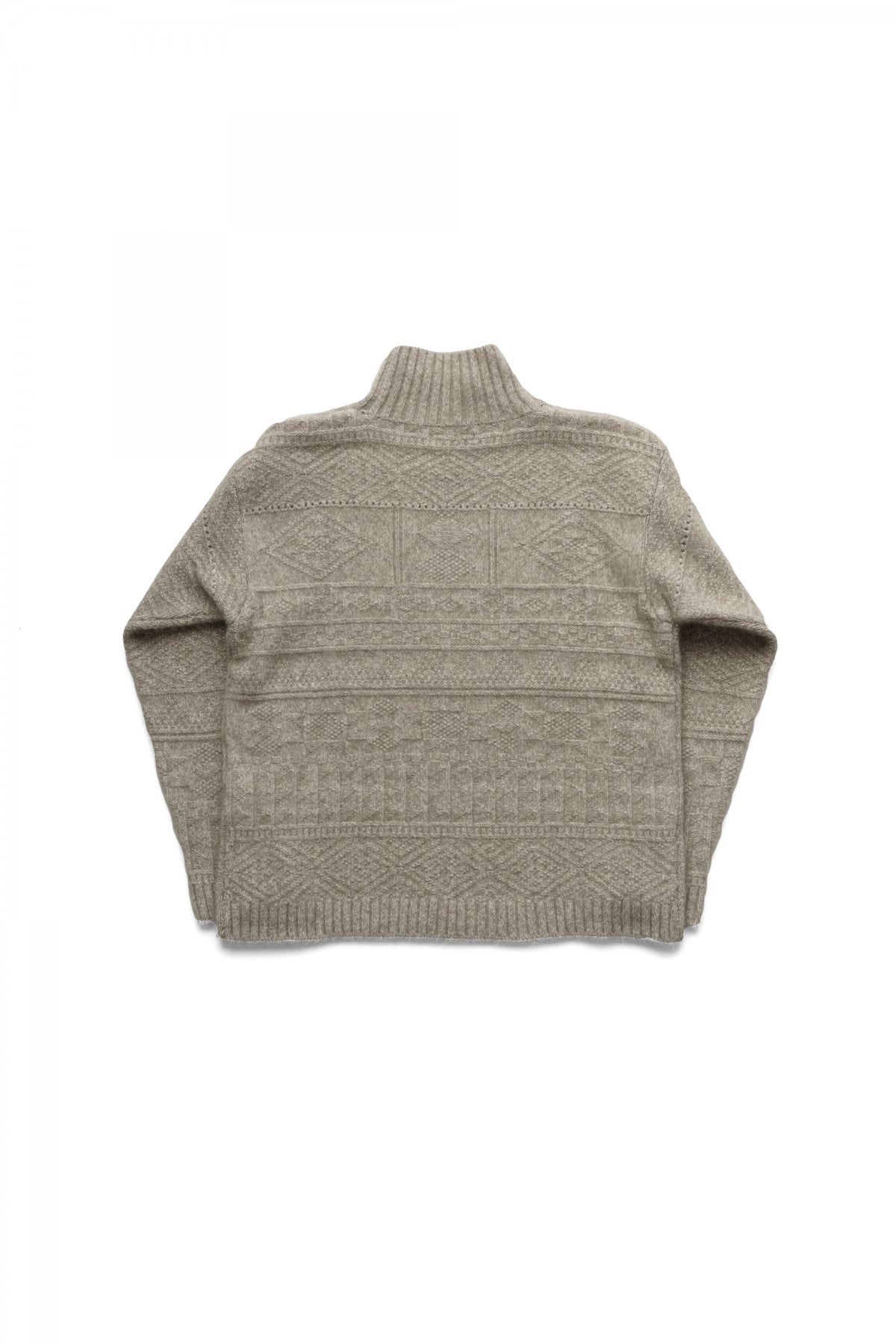 OLD JOE - RACOON GUERNSEY SWEATER - FOG