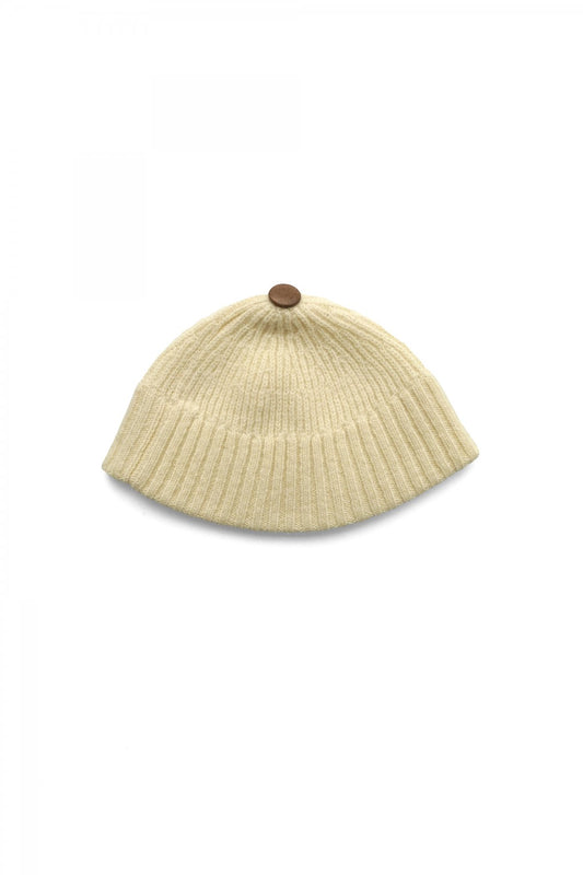 OLD JOE - BUTTONED TOP SWEATER CAP - BONE