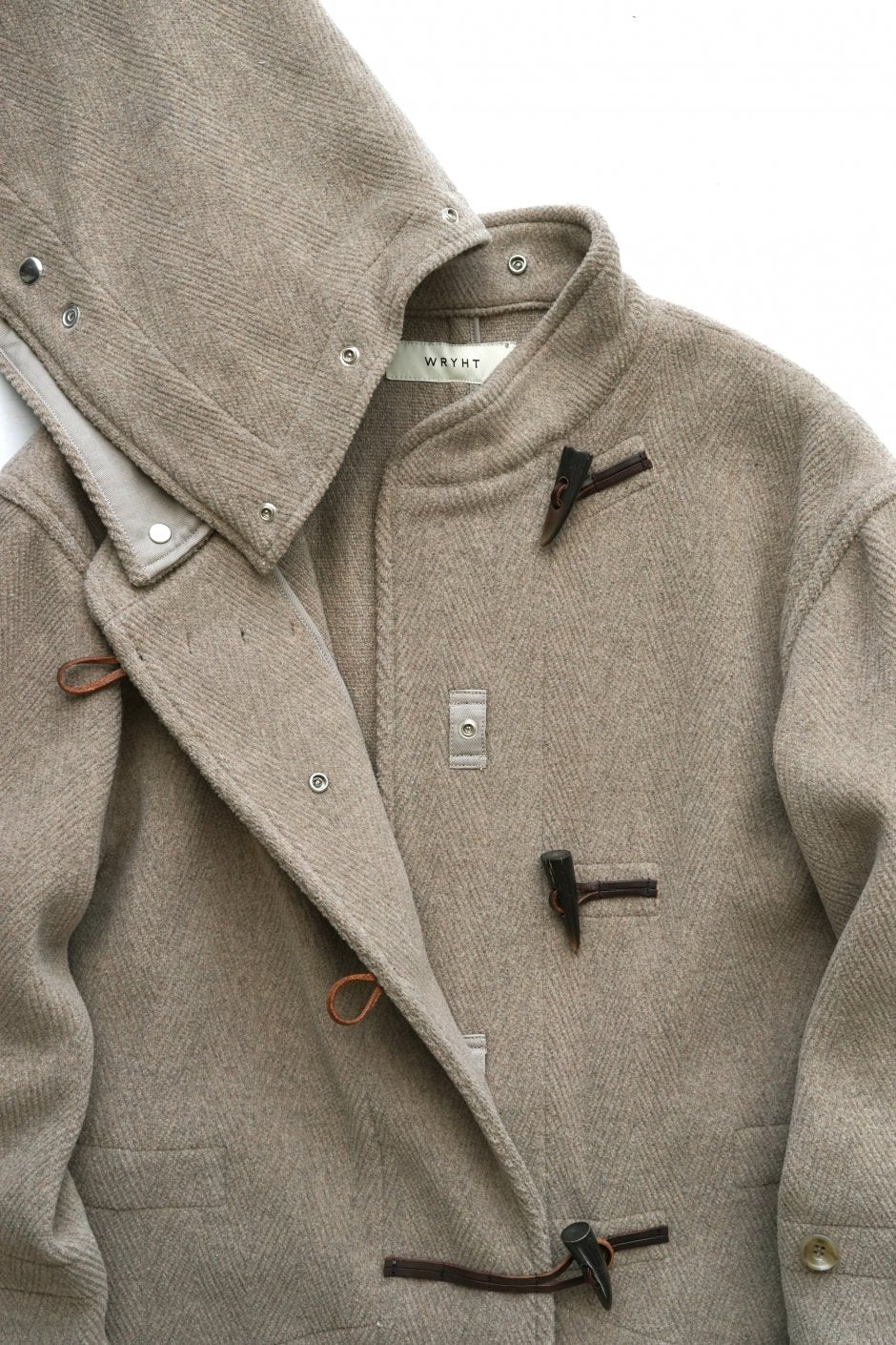 WRYHT - HOODED WATCH COAT - TAUPE