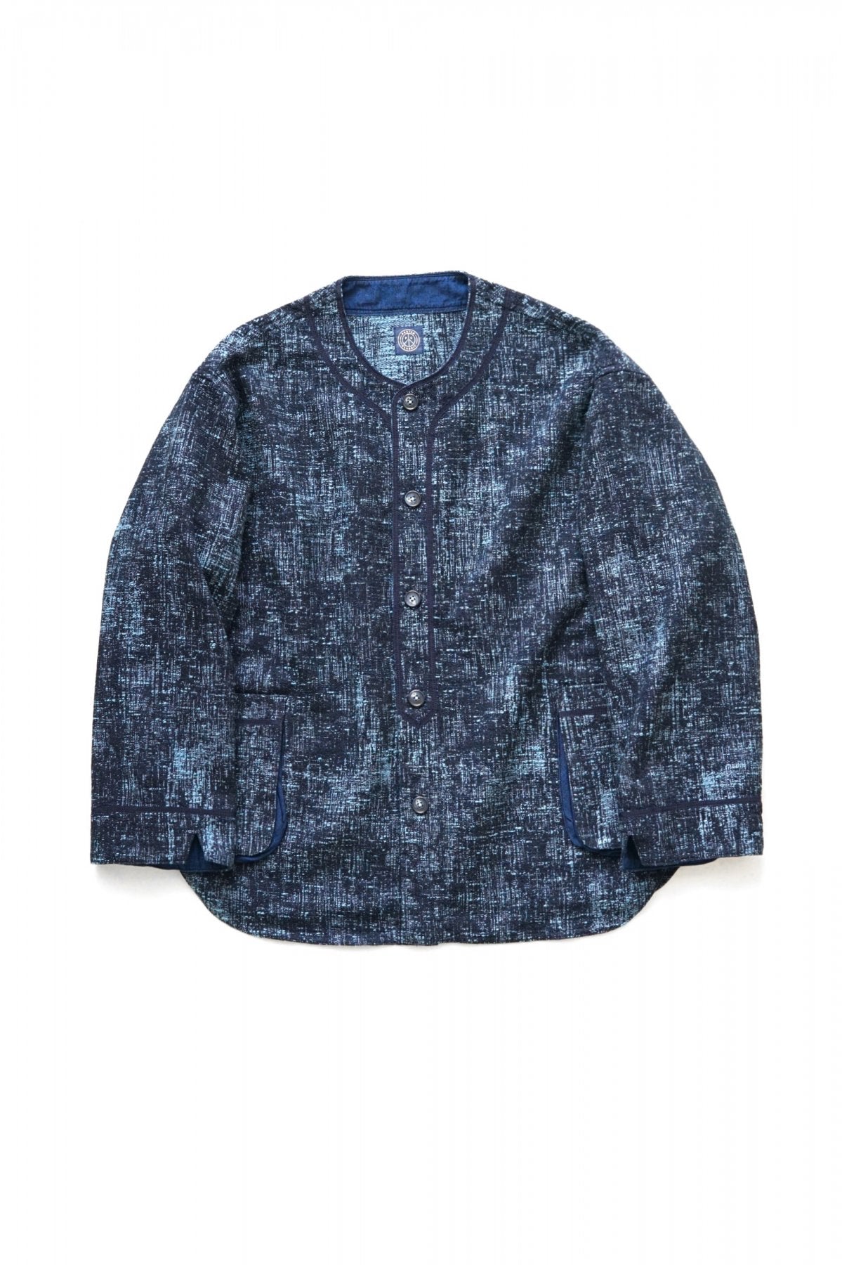 Porter Classic - PEELED CLOTH BASEBALL SHIRT JACKET - BLUE