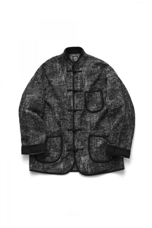 Porter Classic - PEELED CLOTH CHINESE JACKET - BLACK