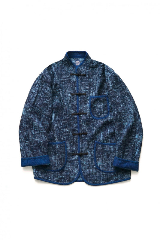 Porter Classic - PEELED CLOTH CHINESE JACKET - BLUE