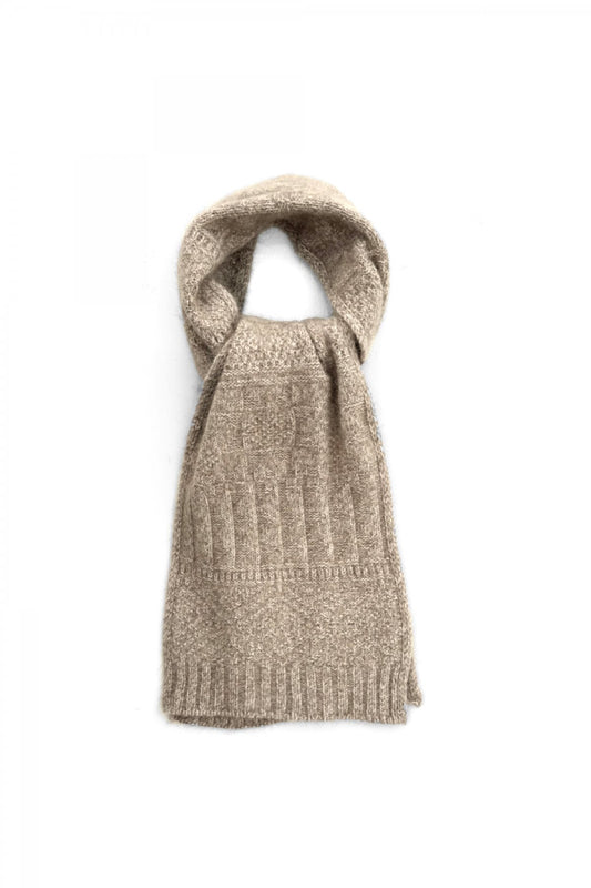 OLD JOE - RACOON GUERNSEY SCARF - FOG