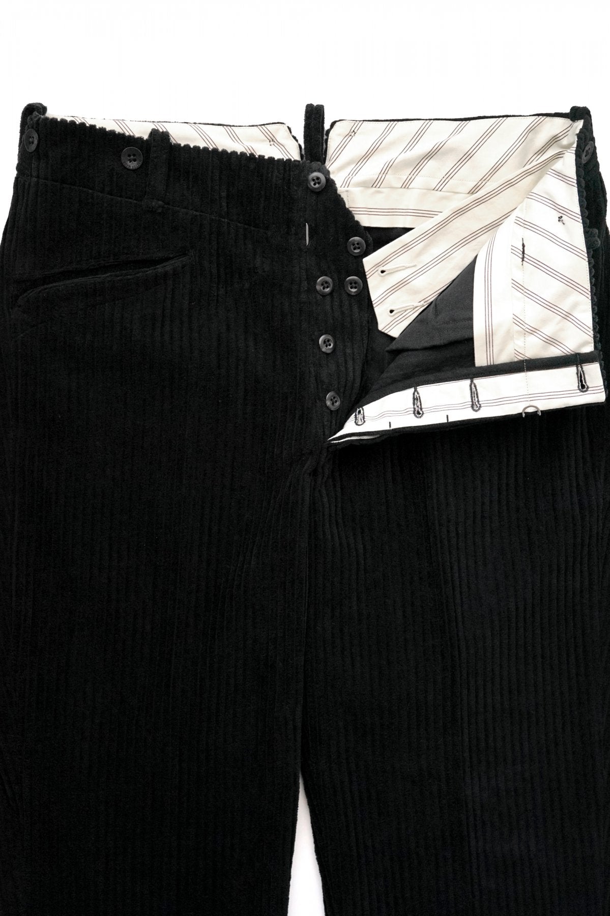 OLD JOE - SLIT POCKET GRANDPA TROUSER - BLACK