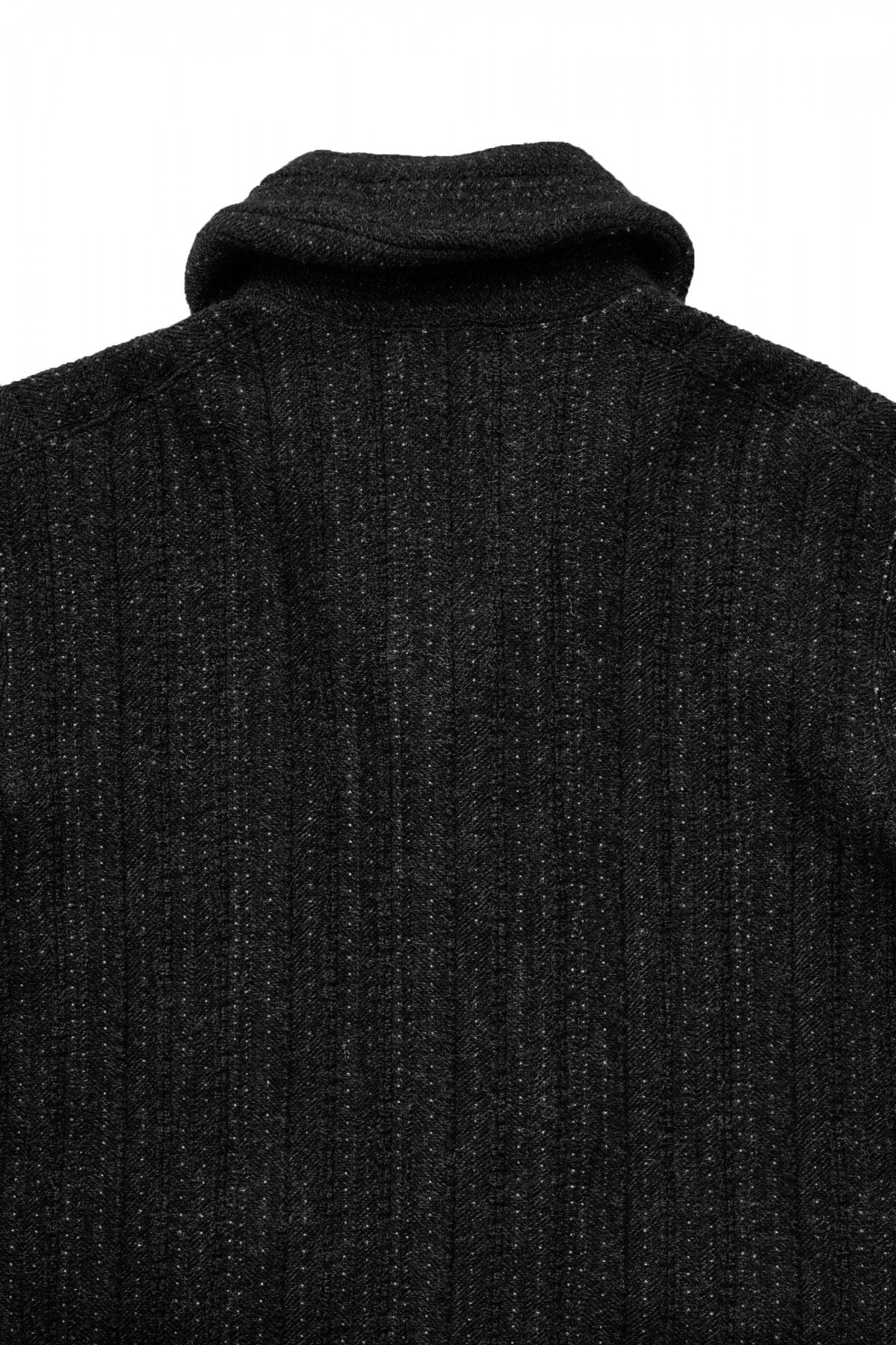 OLD JOE - JACQUARD PATTERN BUTTONED SWEATER - GRAPHITE