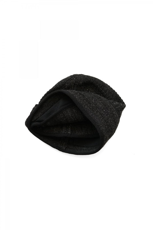 OLD JOE - JACQUARD HERRINGBONE BLIZZARD CAP - GRAPHITE