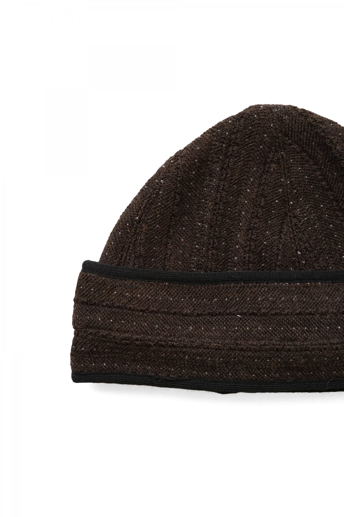 OLD JOE - JACQUARD HERRINGBONE BLIZZARD CAP - COGNAC