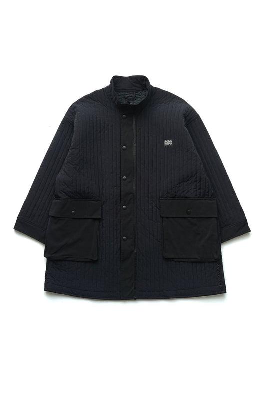 Porter Classic - SUPER NYLON STRETCH COAT - BLACK