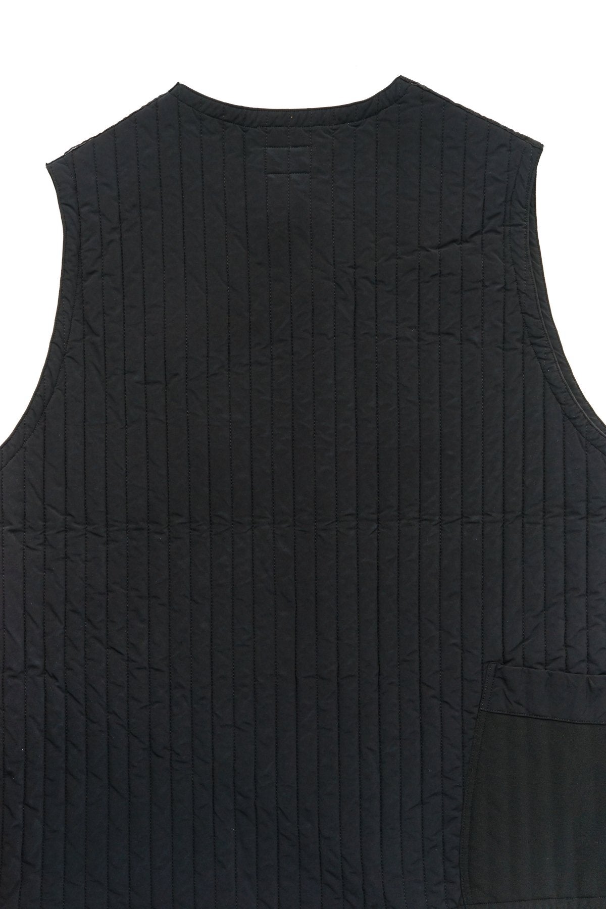 Porter Classic - SUPER NYLON STRETCH ZIP UP VEST - BLACK