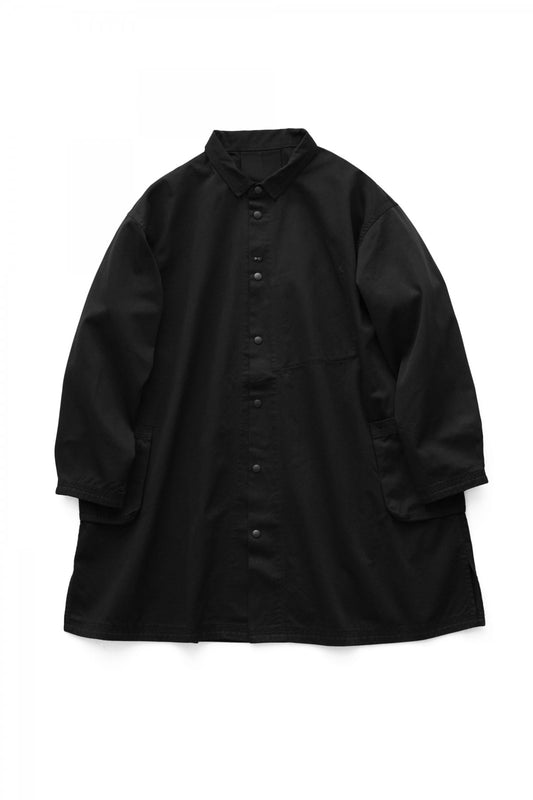 Porter Classic - CHINO SHIRT COAT - BLACK