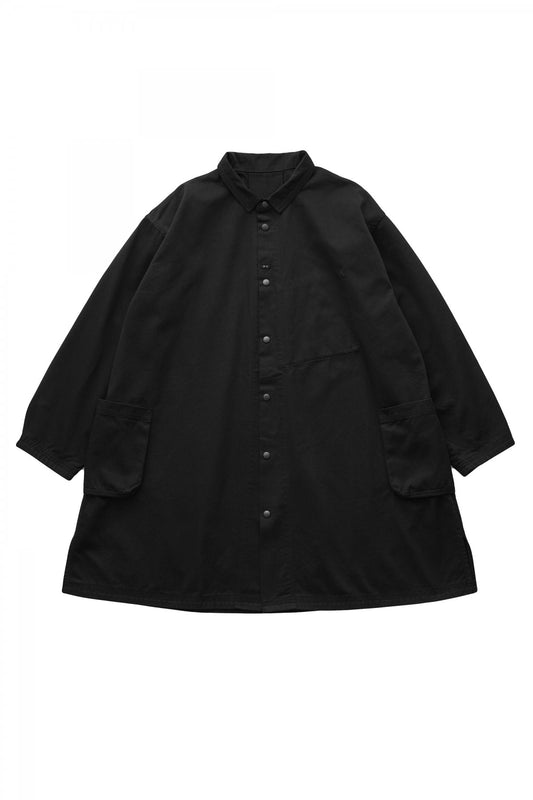 Porter Classic - CHINO SHIRT COAT - BLACK