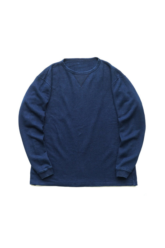 Porter Classic - FRENCH THERMAL CREWNECK - INDIGO