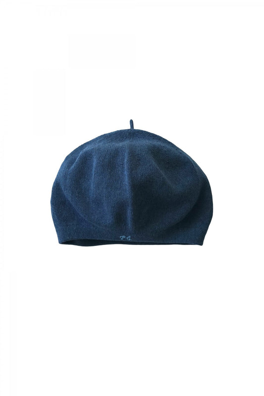 Porter Classic - HAND WORK KNIT BERET - BLUE