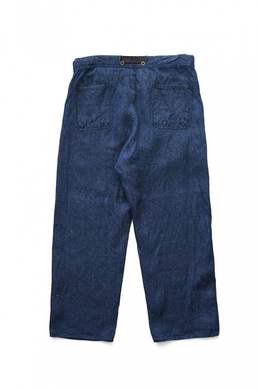 Nigel Cabourn - MODIFIED HOSPITAL PANT - HEMP DENIM - INDIGO