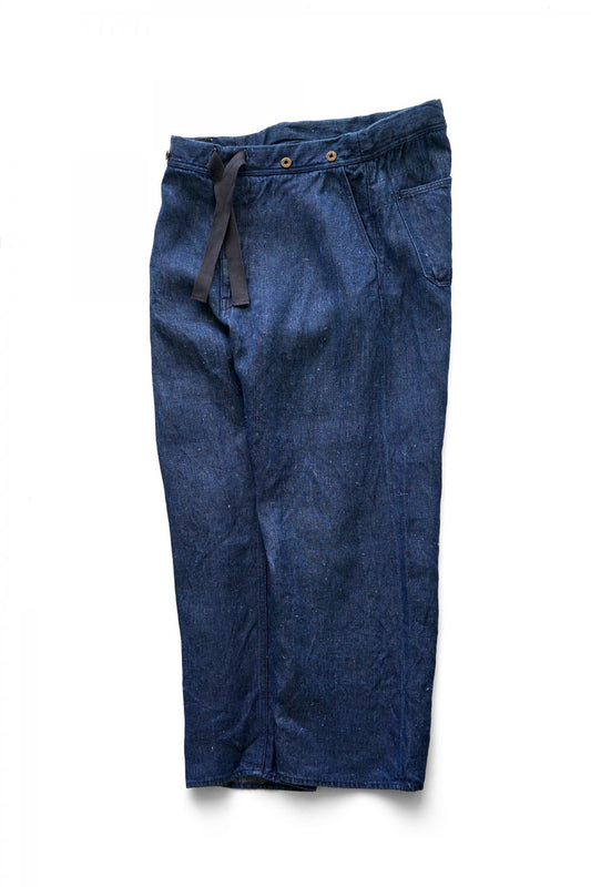 Nigel Cabourn - MODIFIED HOSPITAL PANT - HEMP DENIM - INDIGO