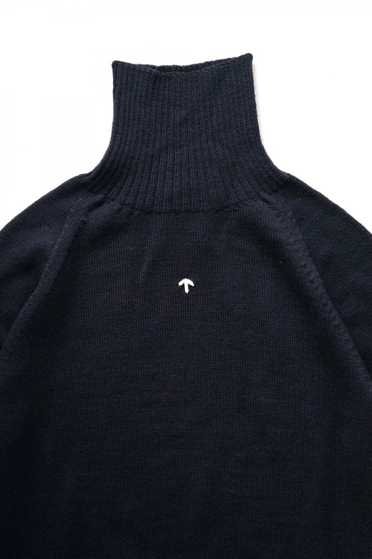 Nigel Cabourn - SEAMLESS ROLL NECK - NAVY