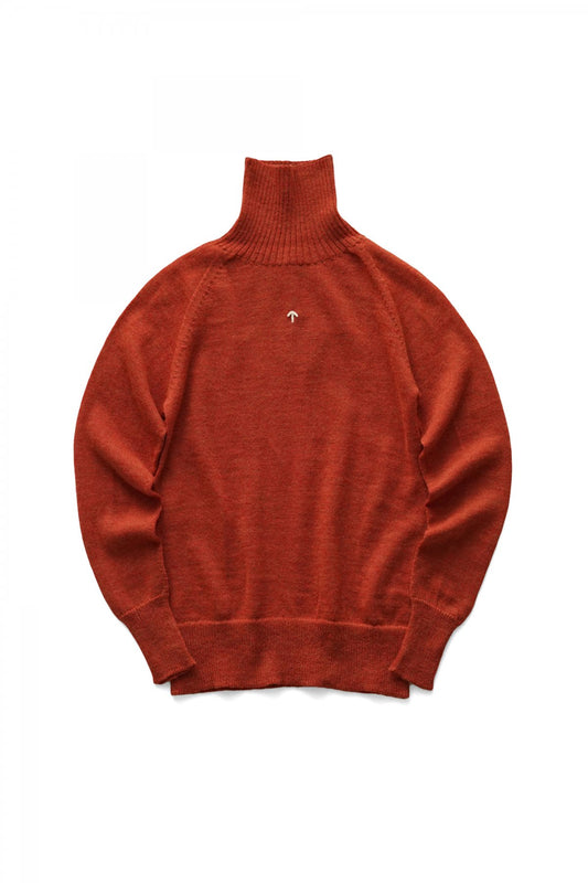 Nigel Cabourn - SEAMLESS ROLL NECK - ORANGE