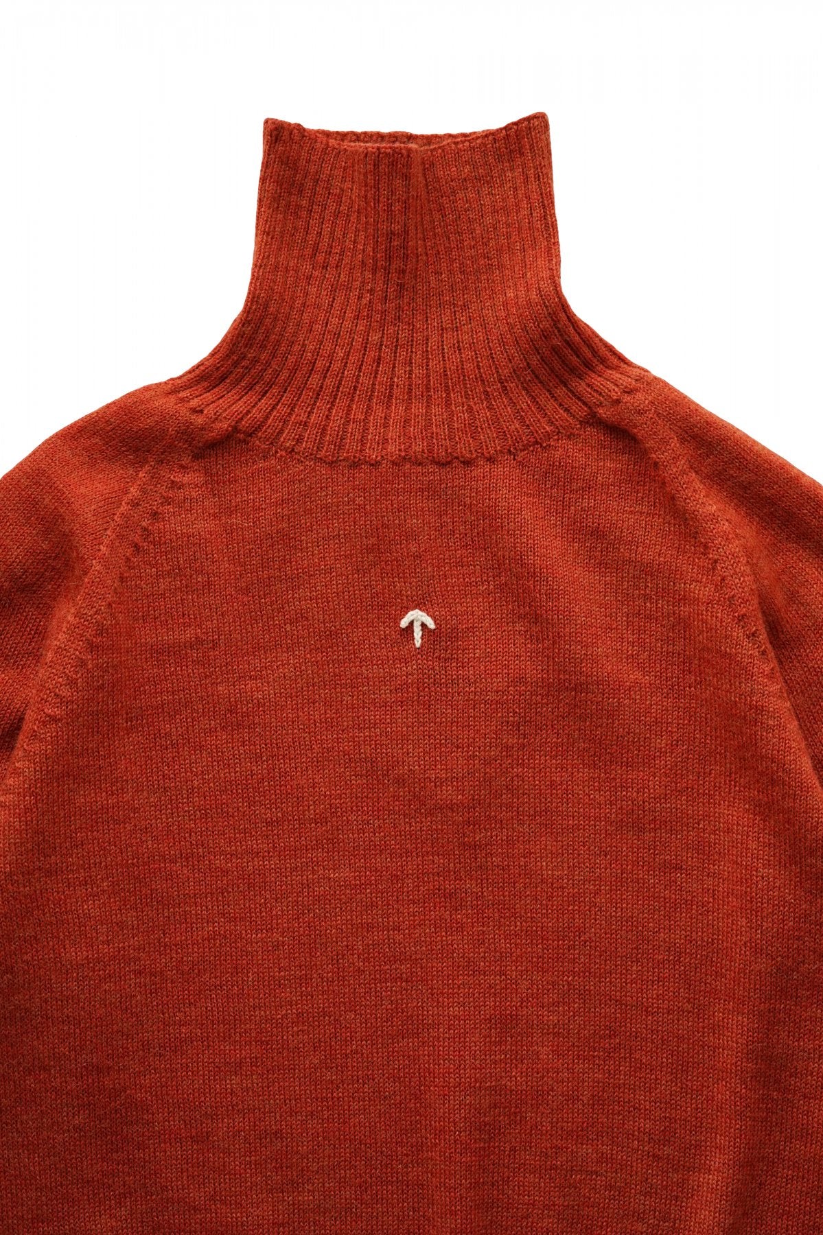 Nigel Cabourn - SEAMLESS ROLL NECK - ORANGE