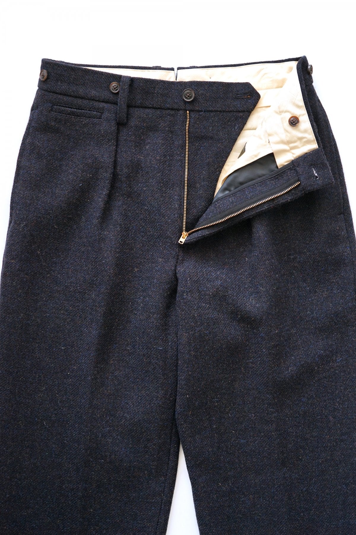 Nigel Cabourn - MEDICAL PANT WASHABLE TWEED - NAVY