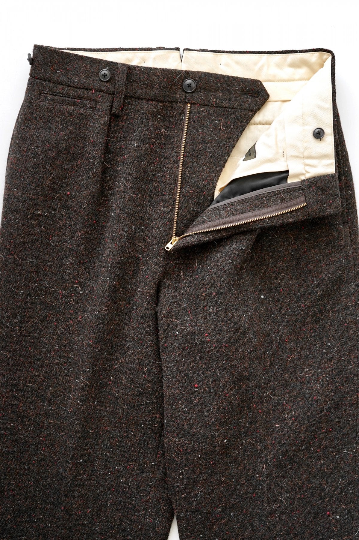 Nigel Cabourn - MEDICAL PANT DONEGAL TWEED - BROWN