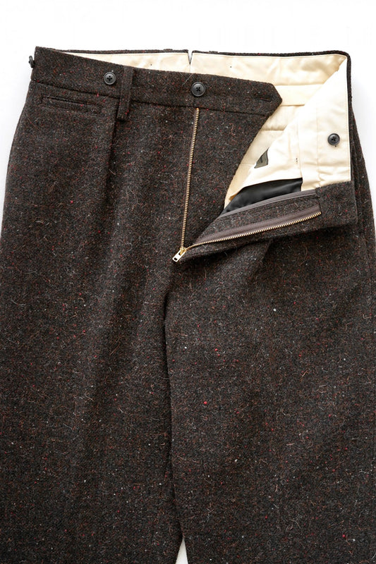 Nigel Cabourn - MEDICAL PANT DONEGAL TWEED - BROWN