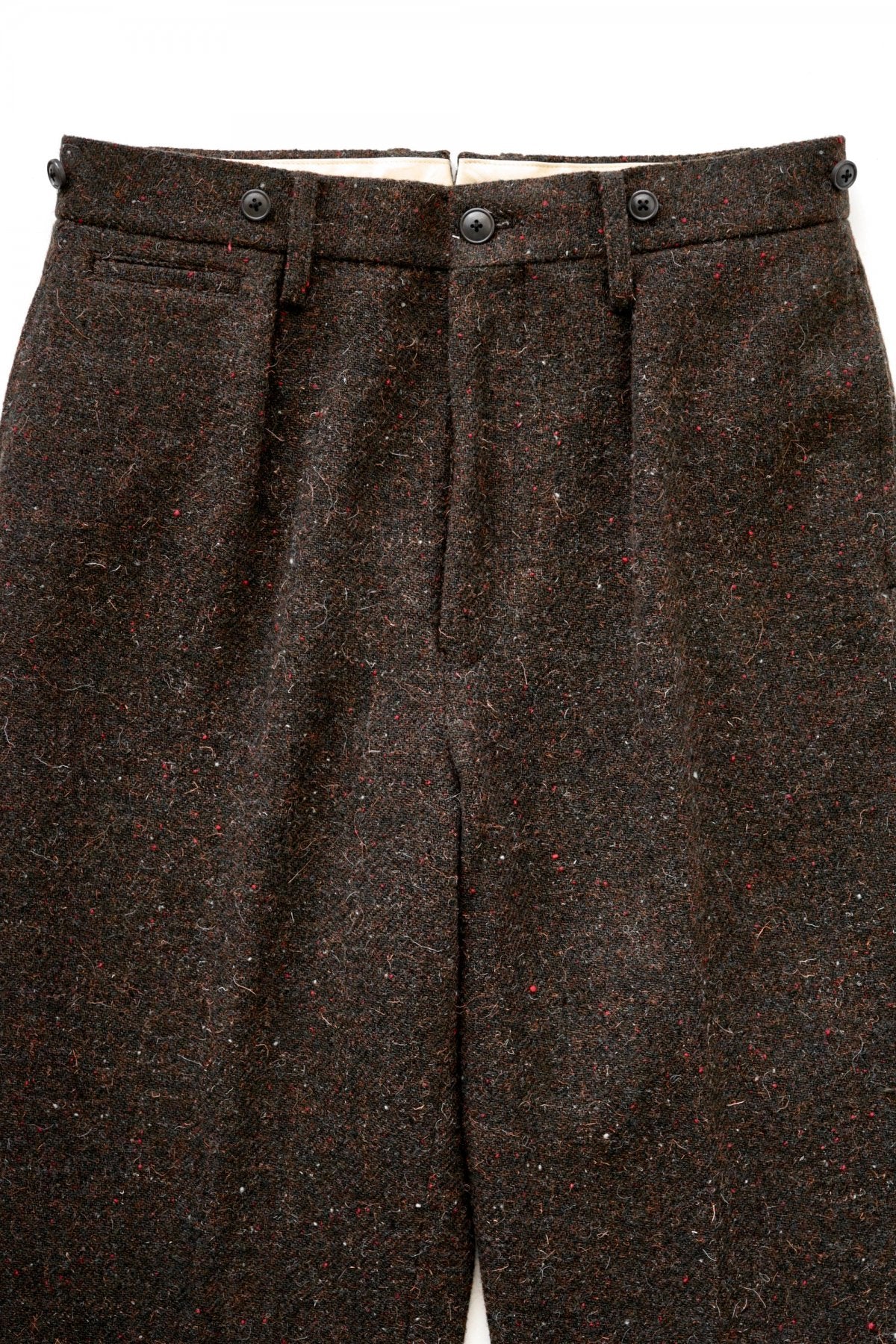 Nigel Cabourn - MEDICAL PANT DONEGAL TWEED - BROWN