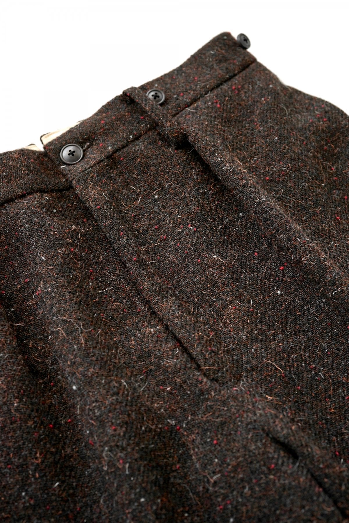 Nigel Cabourn - MEDICAL PANT DONEGAL TWEED - BROWN