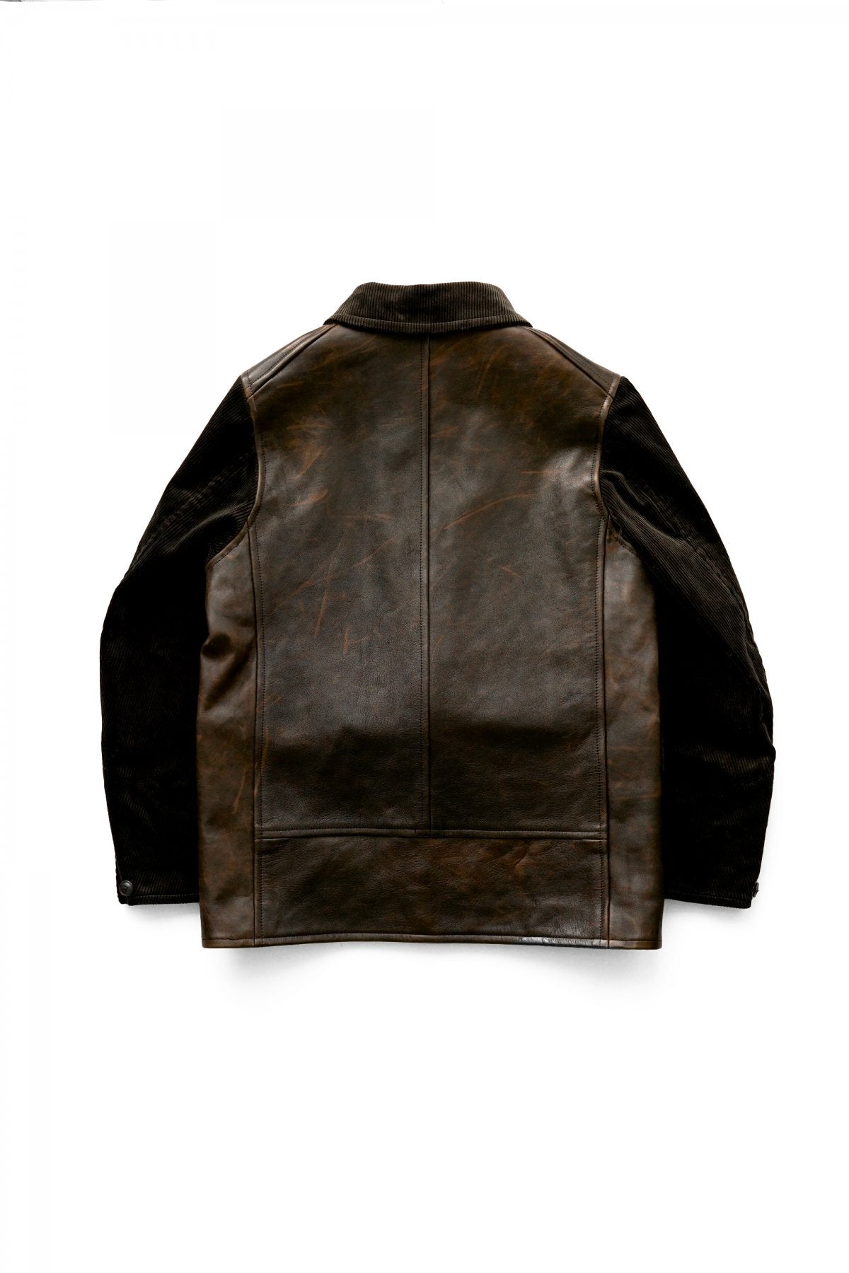 Nigel Cabourn - CANADIAN WORK LEATHER JACKET - BROWN